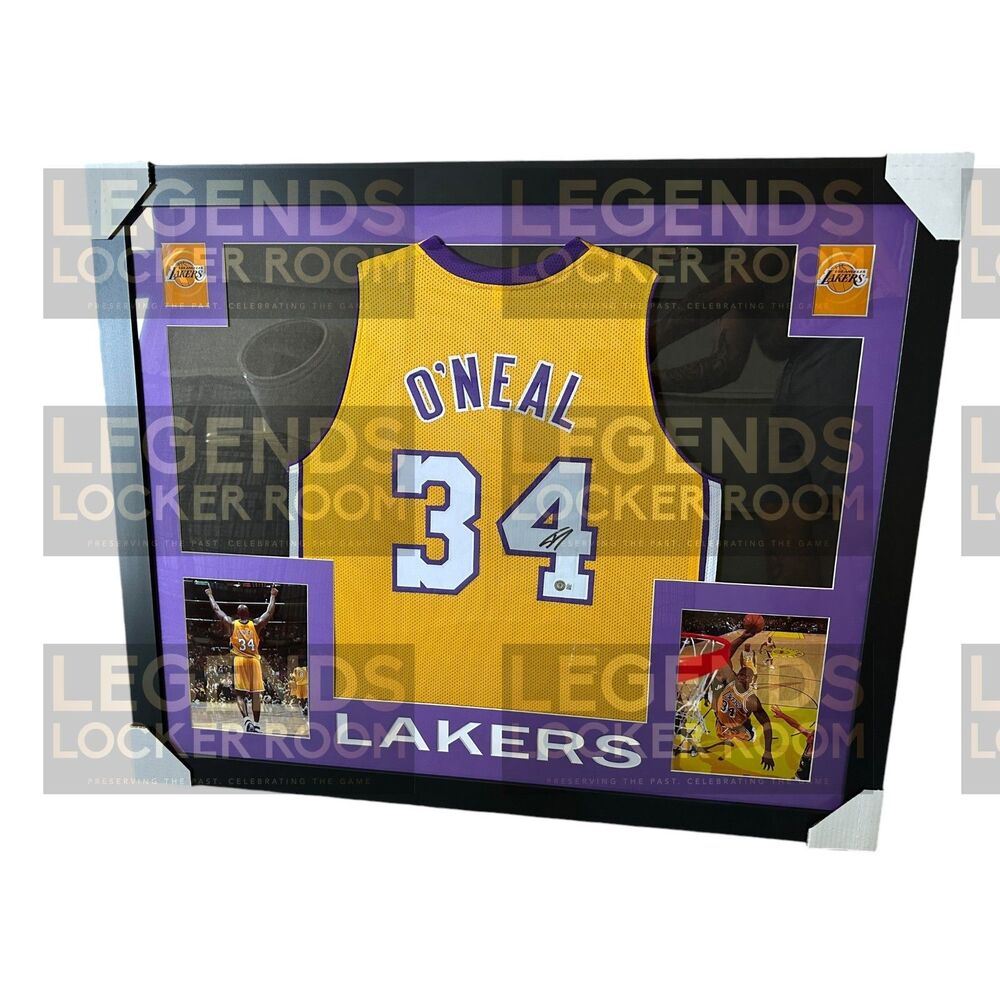 Custom Framed Shaquille O’Neal Autographed Jersey